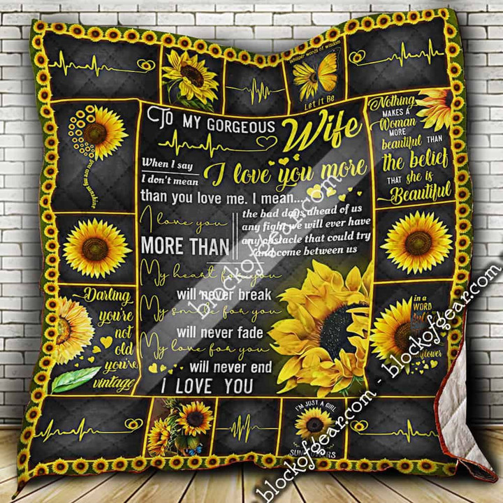 To My Wife, Sunflower Quilt Shb025