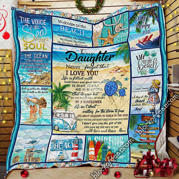 To My Daughter, Beach Quilt