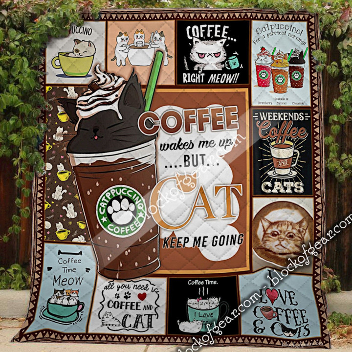 Coffee And Cat Quilt Ttb04