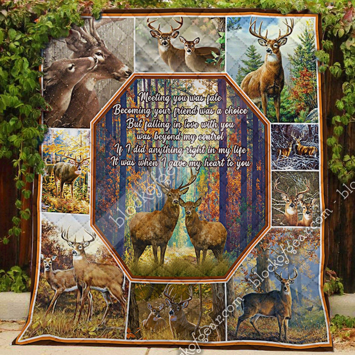 Meeting You Was Fate, Deer Quilt Np367