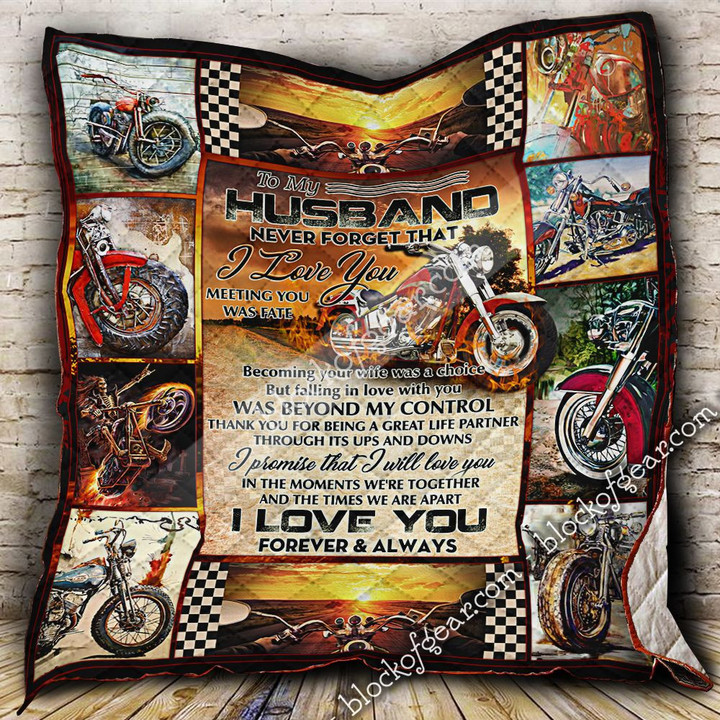 My Husband Is The Hottest Biker Quilt