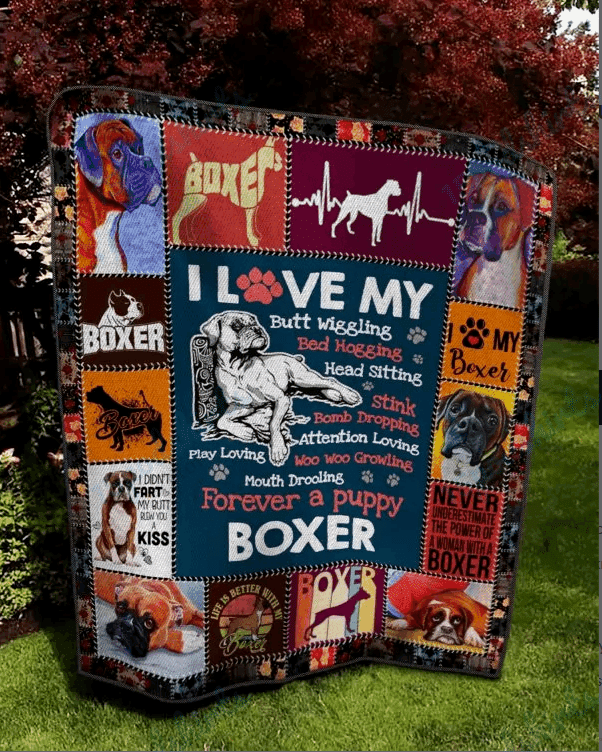 Ll Boxer Dog Quilt