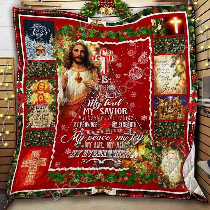 Ll Jesus Is My God My King Christmas Quilt