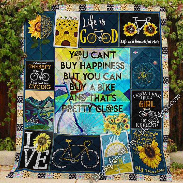 Life Is Good With A Bike Quilt