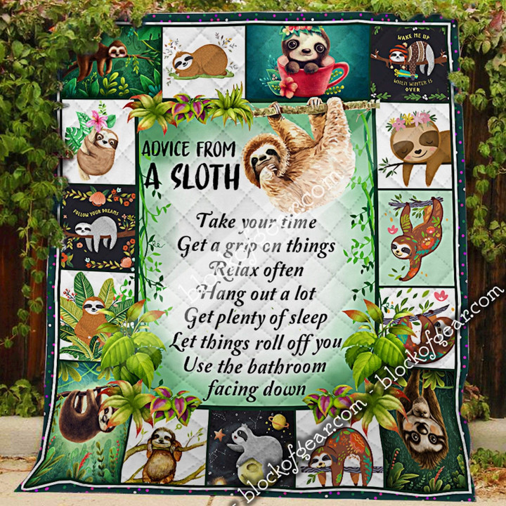 Advice From A Sloth Quilt Np379