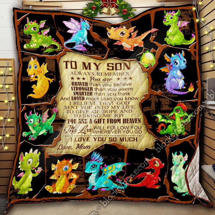 To My Son, Baby Dragon Quilt