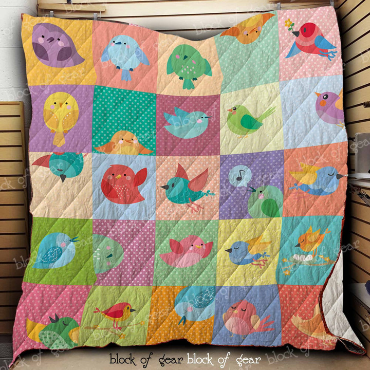 Easily Distracted By Birds Quilt Dk493