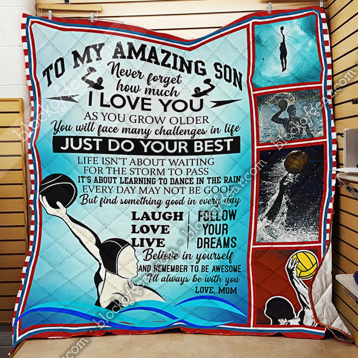 To My Amazing Son, Water Polo Quilt Np320Sc