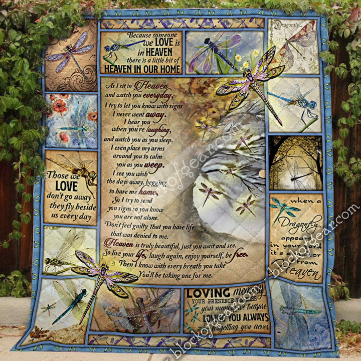 As I Sit In Heaven – Dragonfly Quilt Shb61