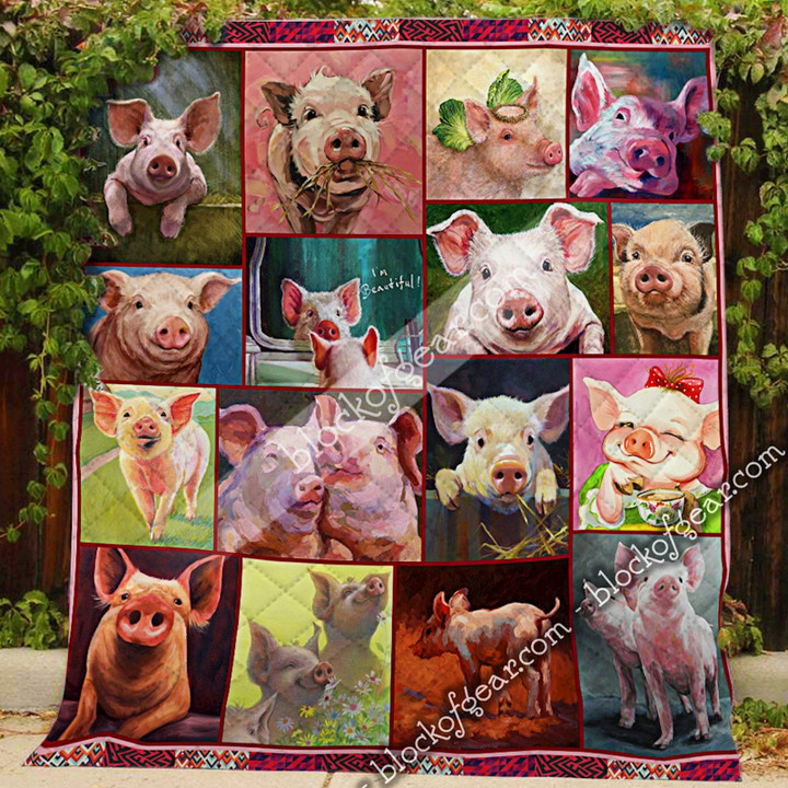 Pig Lovers Quilt Nh283