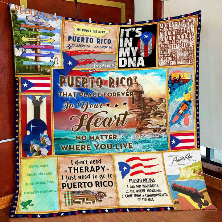 My Heart Is In Puerto Rico Quilt