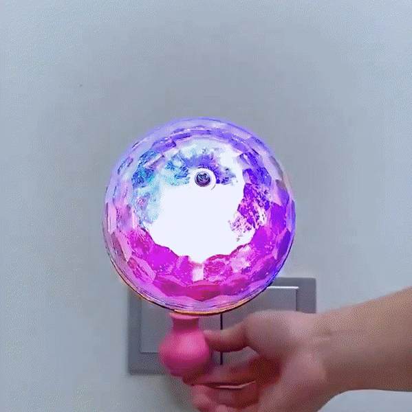 🎁 Colorful Rotating Magic Ball Light