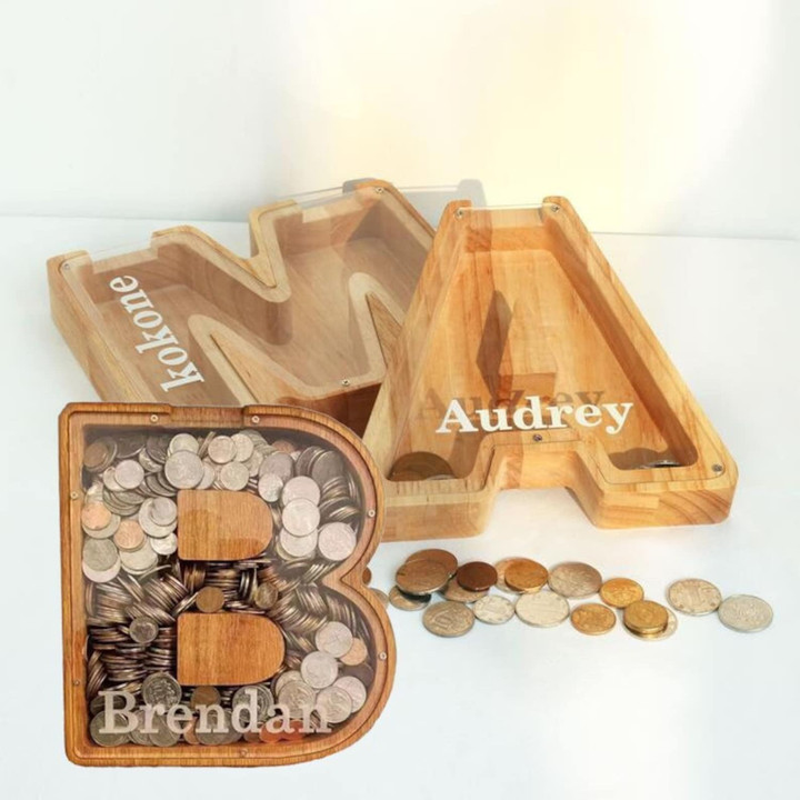 🎁Alphabet Wooden Piggy Bank 🔥50% OFF - LIMITED TIME ONLY🔥