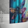 Dragonflies shower curtain