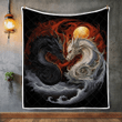 White and Black Dragons Quilt