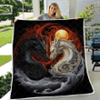 White and Black Dragons Quilt