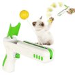 Funny Interactive Cat Toy With Feather Ball Stick Gun