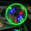 USB Fans Mini Time And Temperature Display with LED Light