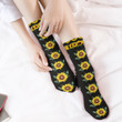sunflowers long socks