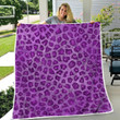 purple leopart quilt