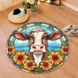 Cow Round Carpet