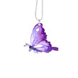 purple butterfly car ornament
