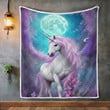 Moon unicorn Quilt