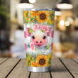 Sunflowers And Pig Tumbler 20oz
