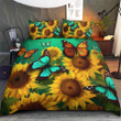 Sunflower Butterflies Bedding Set