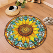 Sunflower Round Carpet