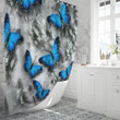 butterflies shower curtain