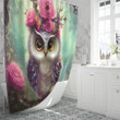 Owl shower Curtain