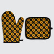 sunflowers oven mitts