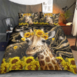 Giraffe and Sunflowers Bedding Set