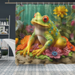 Frog Shower curtain