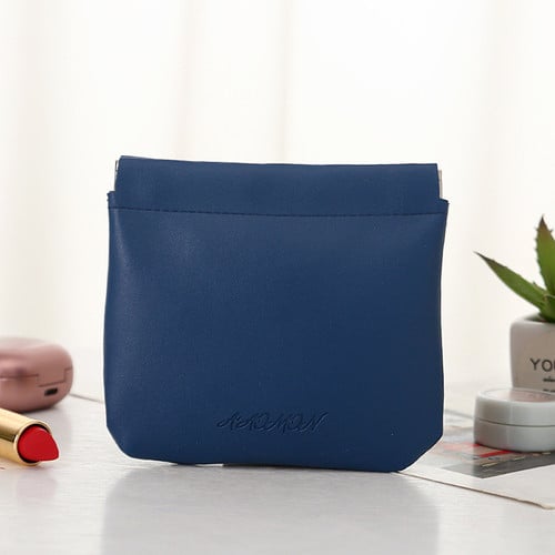 Suede Leather Pocket Cosmetic Bag