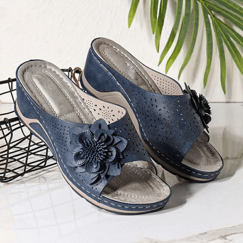Leather Soft Footbed Arch-Support Sandals