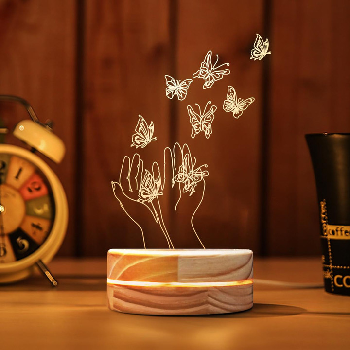 butterflies 3D led Lamp
