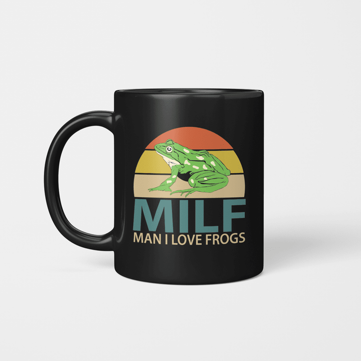 milf man i love frog mug