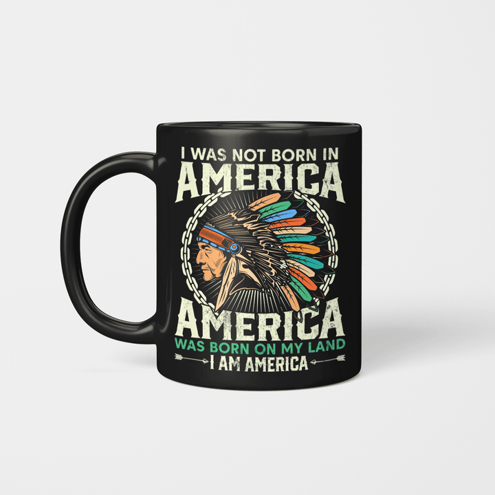 I Was Not Born native american Mug