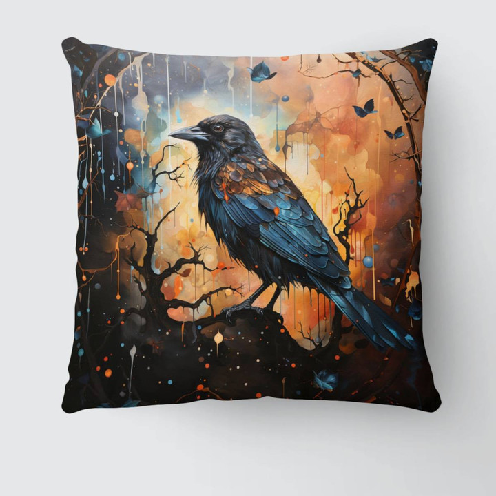 Crow Pillow Case Cover