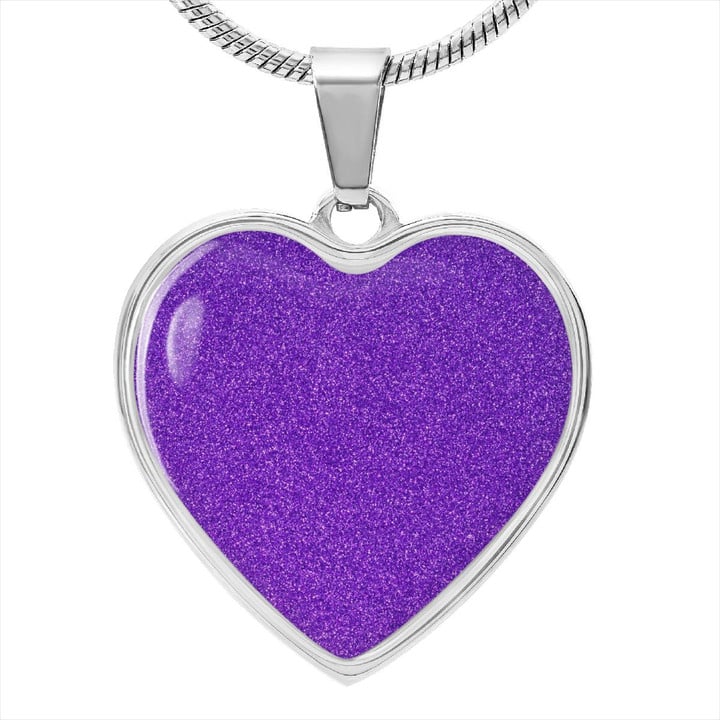 purple heart neckalce