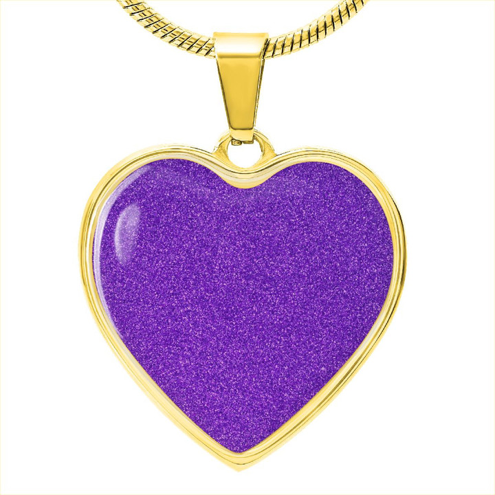 purple heart neckalce