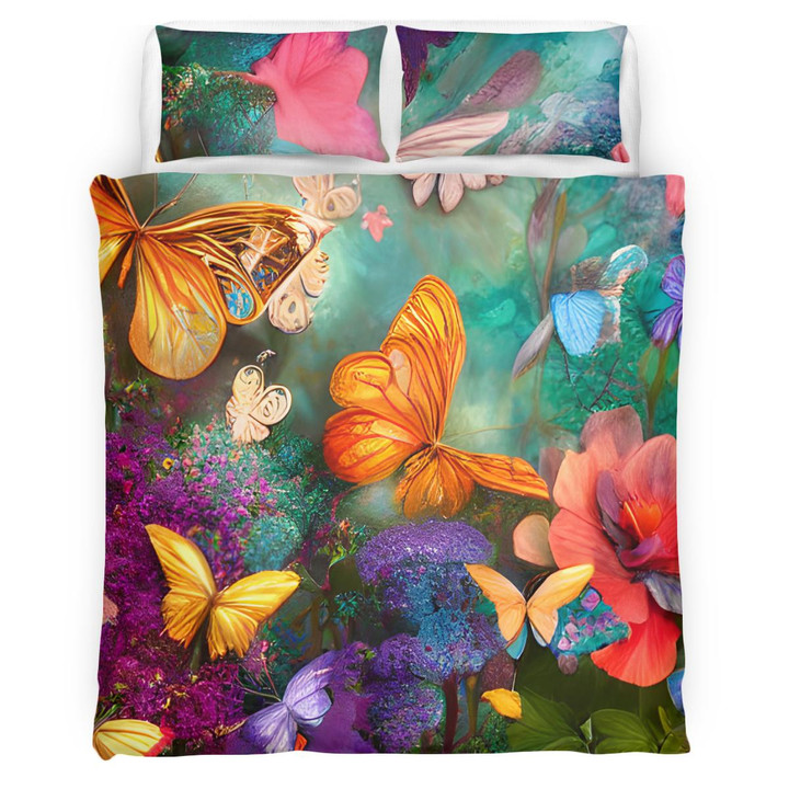 butterflies bedding set
