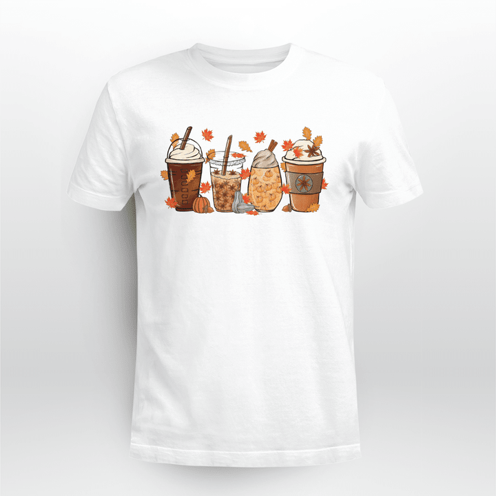 Fall coffee halloween T-shirt