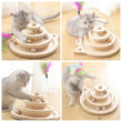 Wooden Cat Toy Multilayer Track Rotating Ball Interactive Cat Toys