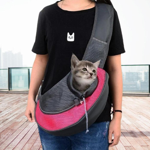 Carrier For Cat Sling Backpack Bag Breathable Adjustable Shoulder Strap
