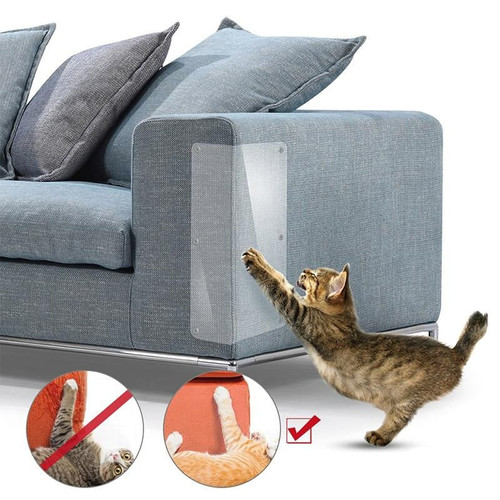 Couch Cat Scratching Guard Set Self-Adhesive Furniture Protector