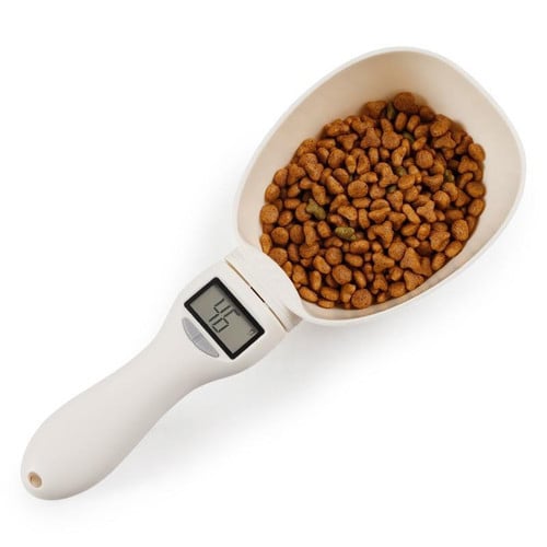Pet Food Electronic Scale Spoon With LED Display Measuring Cup 250ML Dog Cat Feeding Spoon