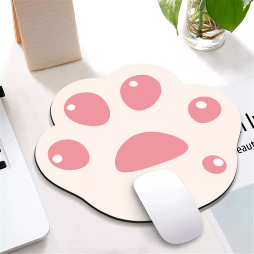 Rubber Mouse Pad With Cute Cat Paw Pattern